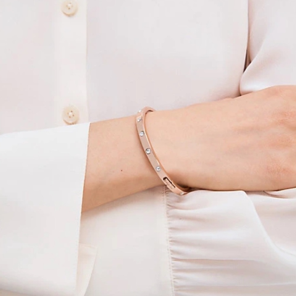 Kate Spade Rose Gold Bracelet with Crystal Details
